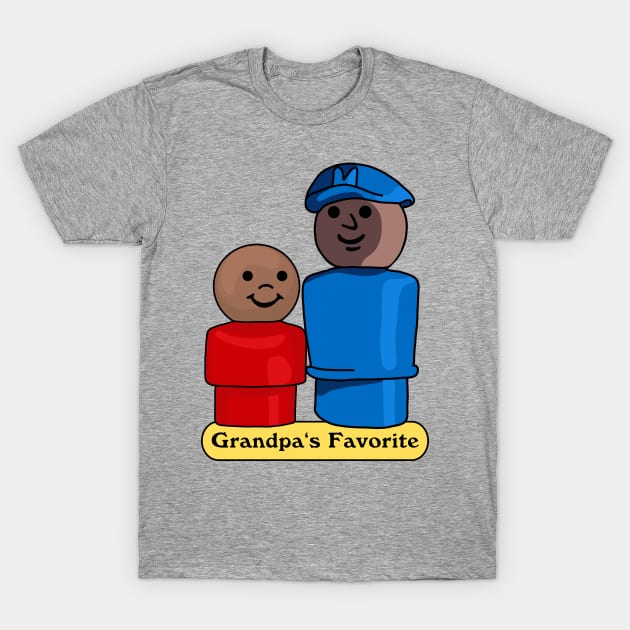 Little People Grandpa's Favorite T-Shirt by Slightly Unhinged